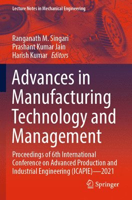 Advances in Manufacturing Technology and Management 1