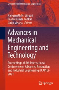 bokomslag Advances in Mechanical Engineering and Technology