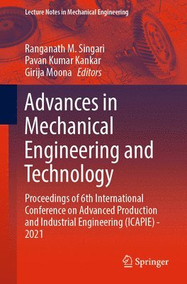 Advances in Mechanical Engineering and Technology 1