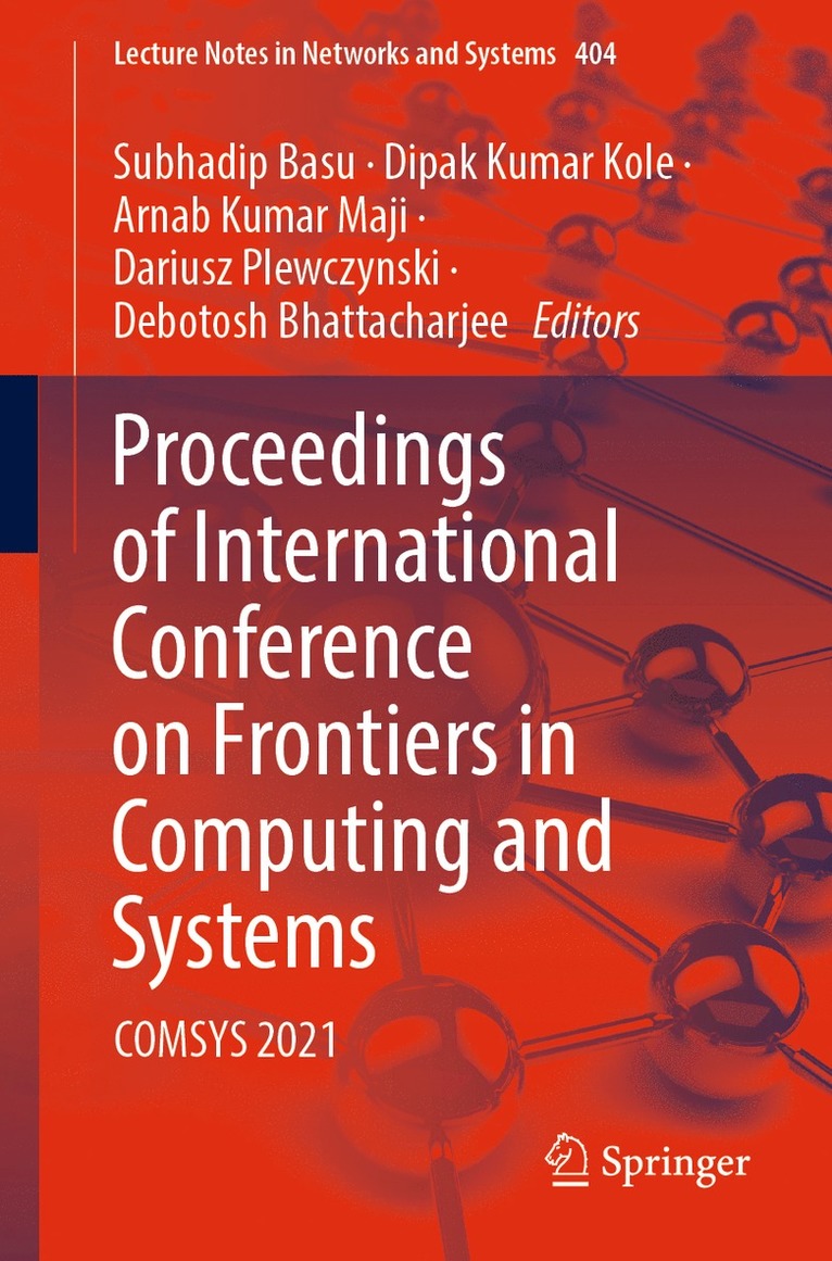 Subhadip Basu, Dipak Kumar Kole, Arnab Kumar Maji, Dariusz Plewczynski, Debotosh Bhattacharjee - Proceedings of International Conference on Frontiers in Computing and Systems, Häftad
