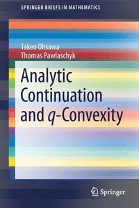 bokomslag Analytic Continuation and q-Convexity