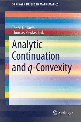 bokomslag Analytic Continuation and q-Convexity