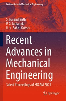 bokomslag Recent Advances in Mechanical Engineering