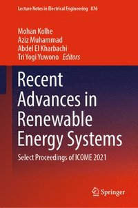 bokomslag Recent Advances in Renewable Energy Systems