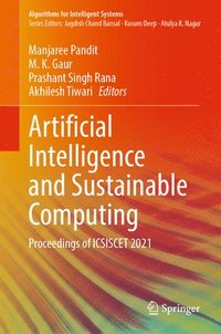 bokomslag Artificial Intelligence and Sustainable Computing