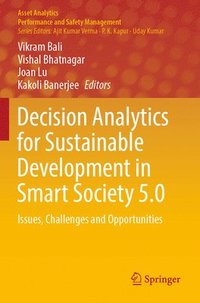 bokomslag Decision Analytics for Sustainable Development in Smart Society 5.0