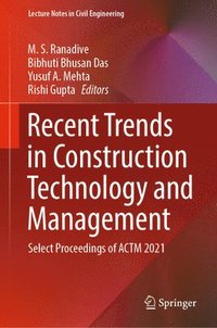 bokomslag Recent Trends in Construction Technology and Management