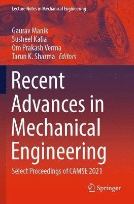 bokomslag Recent Advances in Mechanical Engineering