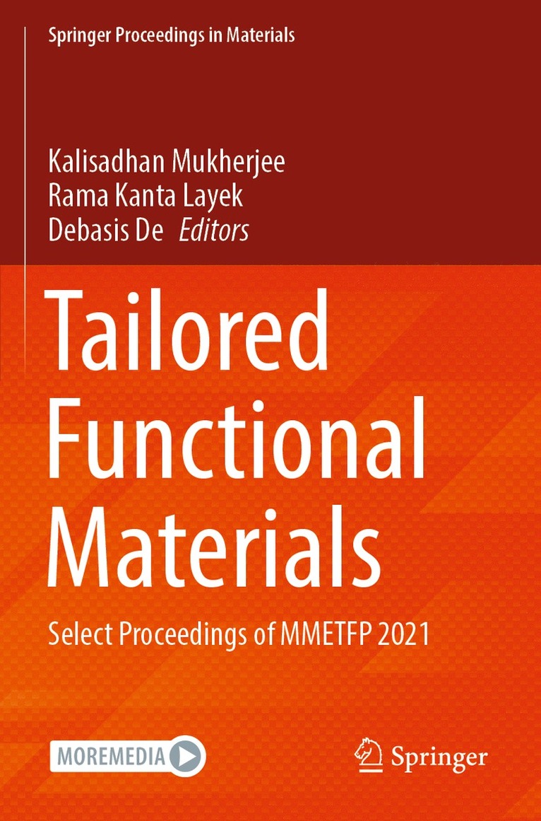 Kalisadhan Mukherjee, Rama Kanta Layek, Debasis De - Tailored Functional Materials, Häftad