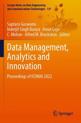 bokomslag Data Management, Analytics and Innovation