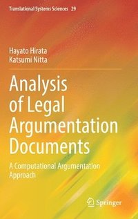 bokomslag Analysis of Legal Argumentation Documents