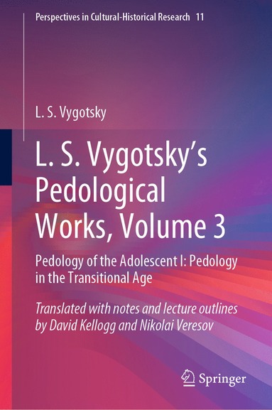 bokomslag L. S. Vygotsky's Pedological Works, Volume 3