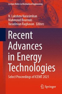 bokomslag Recent Advances in Energy Technologies