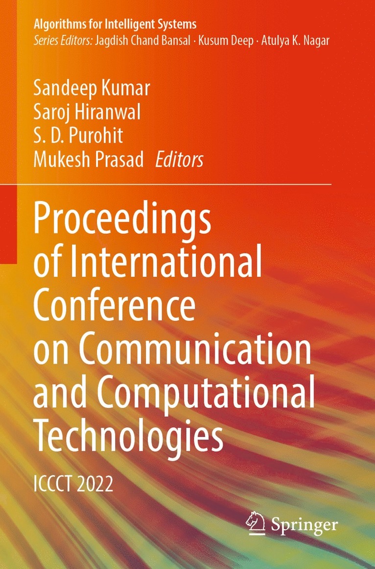 Proceedings of International Conference on Communication and Computational Technologies 1