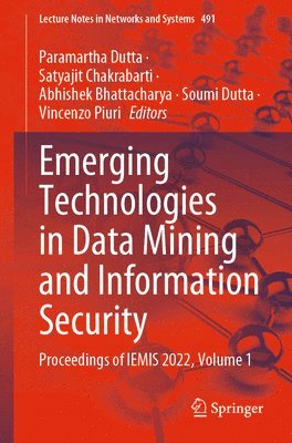 bokomslag Emerging Technologies in Data Mining and Information Security