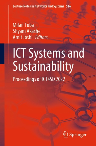 Milan Tuba, Shyam Akashe, Amit Joshi - ICT Systems and Sustainability, Häftad