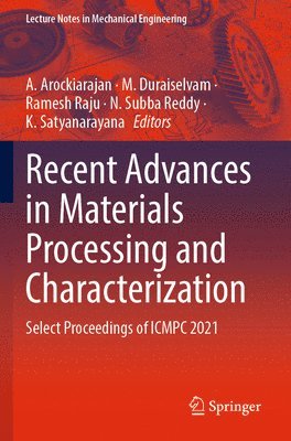 bokomslag Recent Advances in Materials Processing and Characterization