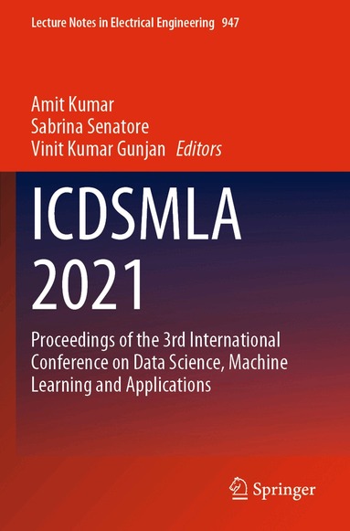 Amit Kumar, Sabrina Senatore, Vinit Kumar Gunjan - ICDSMLA 2021, Häftad