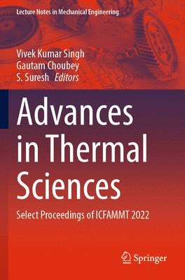 bokomslag Advances in Thermal Sciences