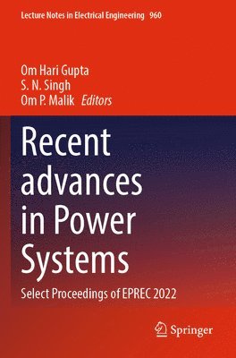 Recent advances in Power Systems 1
