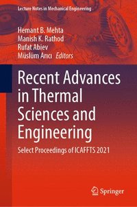 bokomslag Recent Advances in Thermal Sciences and Engineering