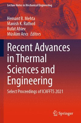 Recent Advances in Thermal Sciences and Engineering 1