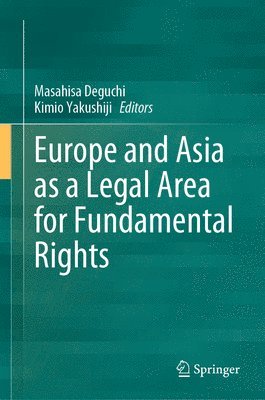 bokomslag Europe and Asia as a Legal Area for Fundamental Rights