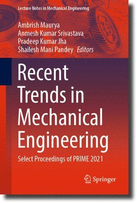 bokomslag Recent Trends in Mechanical Engineering