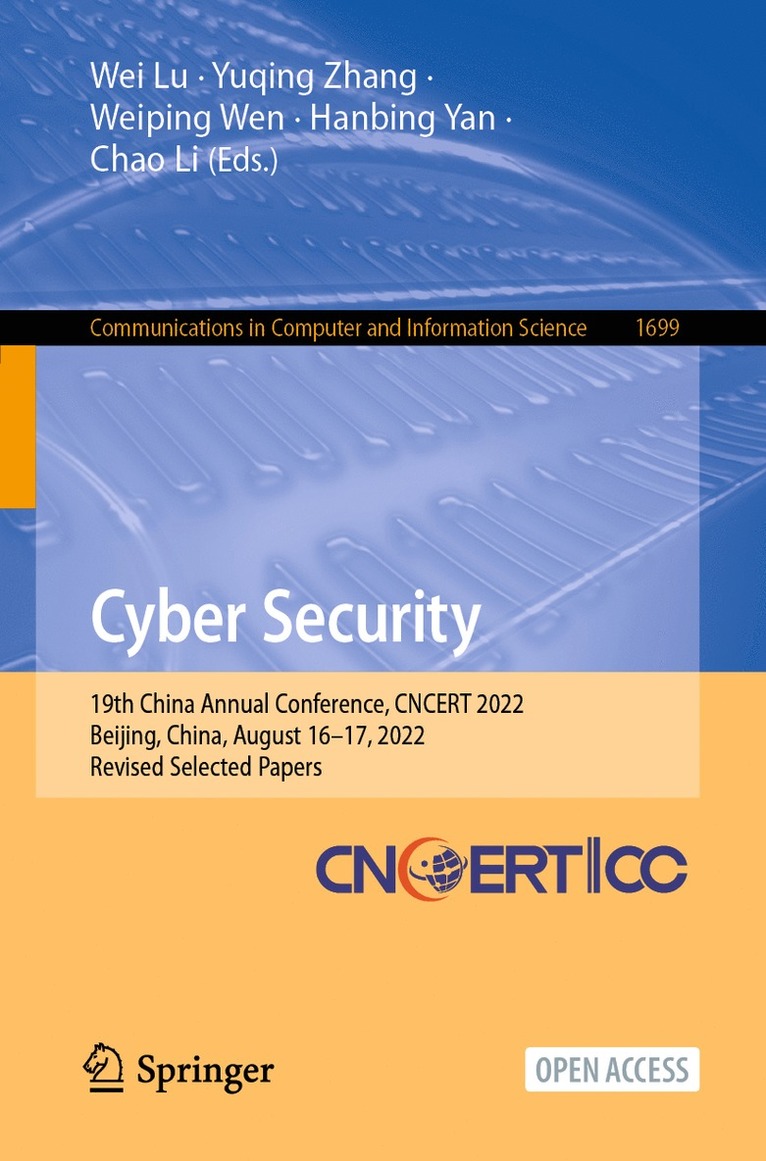 Wei Lu, Yuqing Zhang, Weiping Wen, Hanbing Yan, Chao Li - Cyber Security, Häftad