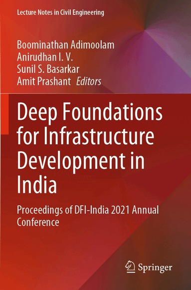 Boominathan Adimoolam, Anirudhan I. V., Sunil S. Basarkar, Amit Prashant - Deep Foundations for Infrastructure Development in India, Häftad