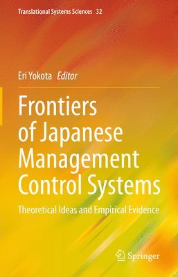 bokomslag Frontiers of Japanese Management Control Systems