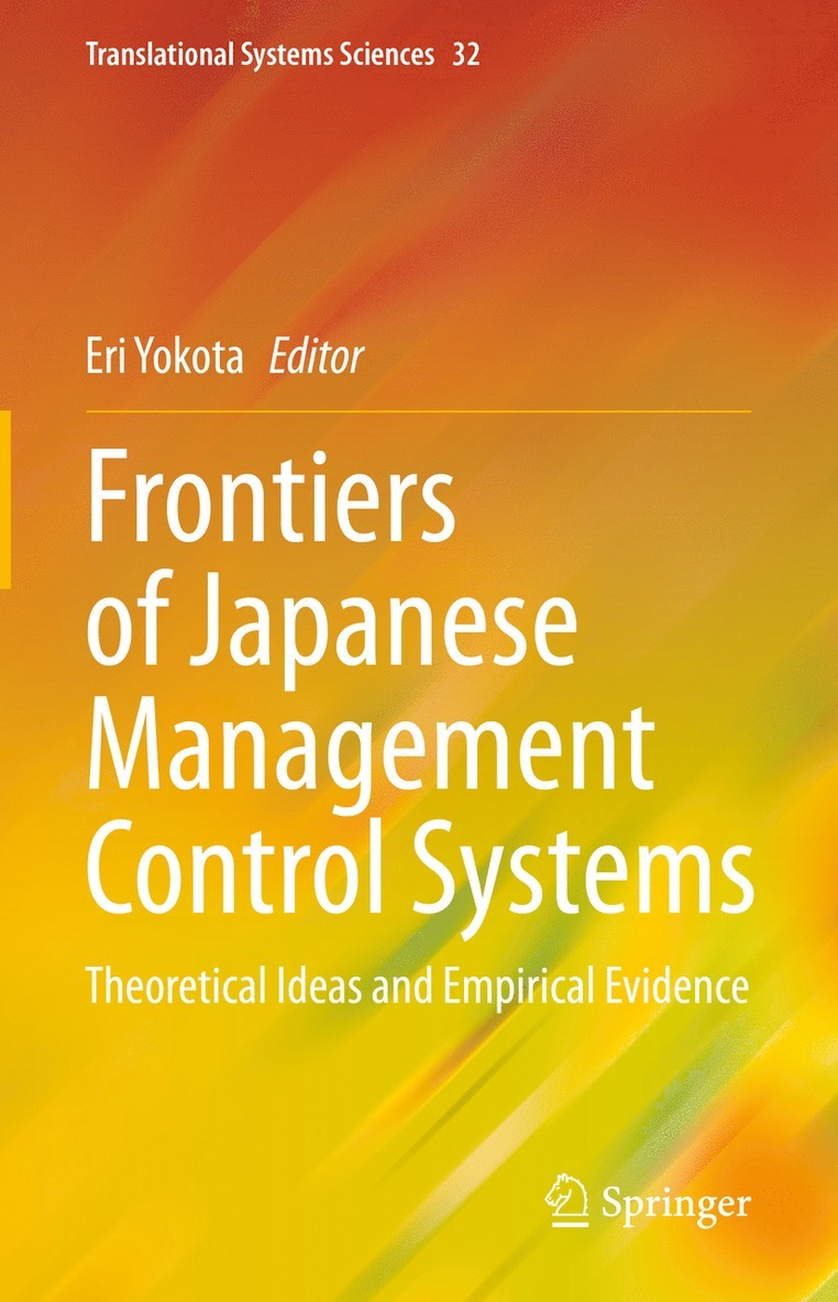 Eri Yokota - Frontiers of Japanese Management Control Systems, Inbunden