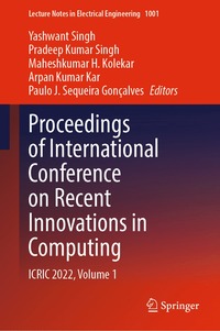 bokomslag Proceedings of International Conference on Recent Innovations in Computing