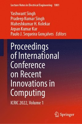 Proceedings of International Conference on Recent Innovations in Computing 1