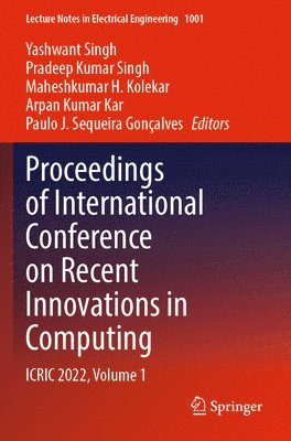 bokomslag Proceedings of International Conference on Recent Innovations in Computing