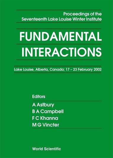 ASTBURY A, A Astbury, B A Campbell, F C Khanna, M G Vincter - FUNDAMENTAL INTERACTIONS - PROCEEDINGS OF THE SEVENTEENTH LAKE LOUISE WINTER INSTITUTE, Inbunden