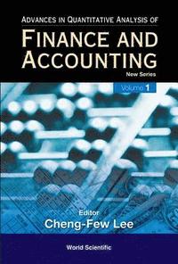bokomslag Advances In Quantitative Analysis Of Finance And Accounting - New Series