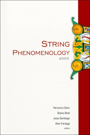 SANZ VERONICA, Veronica Sanz, Steve Abel, Jose Santiago, Alon Faraggi - STRING PHENOMENOLOGY 2003, PROCEEDINGS OF THE 2ND INTERNATIONAL CONFERENCE, Inbunden