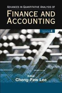 bokomslag Advances In Quantitative Analysis Of Finance And Accounting (Vol. 4)