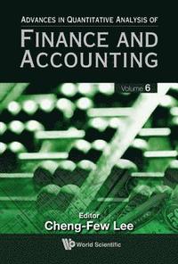 bokomslag Advances In Quantitative Analysis Of Finance And Accounting (Vol. 6)