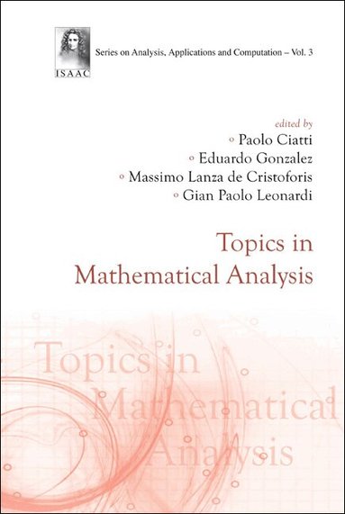 AL PAOLO CIATTI ET, Paolo Ciatti, Eduardo Gonzalez, Massimo Lanza de Cristoforis, Gian Paolo Leonardi - TOPICS IN MATHEMATICAL ANALYSIS, Inbunden