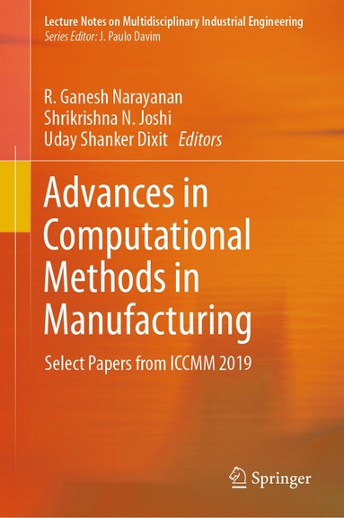 bokomslag Advances in Computational Methods in Manufacturing