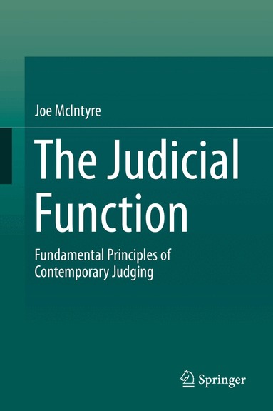 Joe McIntyre - Judicial Function, Inbunden