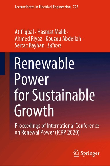 Atif Iqbal, Hasmat Malik, Ahmed Riyaz, Kouzou Abdellah, Sertac Bayhan - Renewable Power for Sustainable Growth, Inbunden