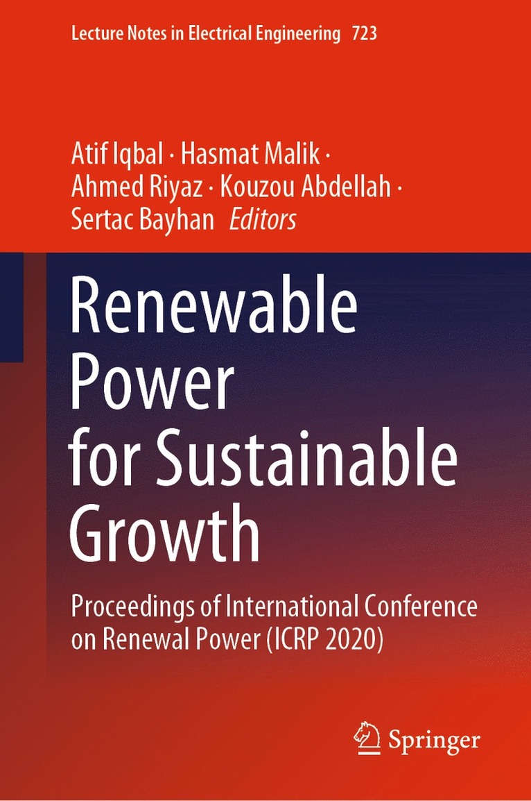Atif Iqbal, Hasmat Malik, Ahmed Riyaz, Kouzou Abdellah, Sertac Bayhan - Renewable Power for Sustainable Growth, Inbunden