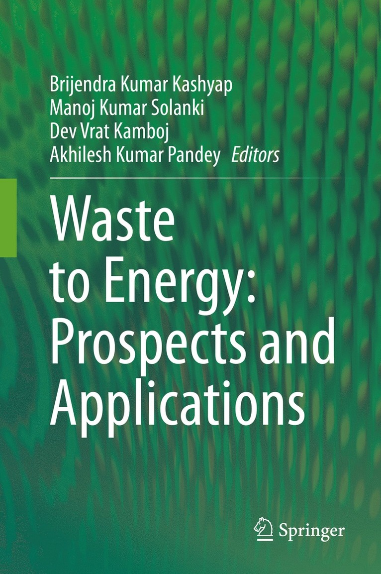 Brijendra Kumar Kashyap, Manoj Kumar Solanki, Dev Vrat Kamboj, Akhilesh Kumar Pandey - Waste to Energy: Prospects and Applications, Inbunden