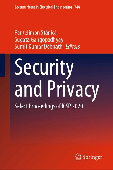 Pantelimon Stănică, Sugata Gangopadhyay, Sumit Kumar Debnath - Security and Privacy, Inbunden