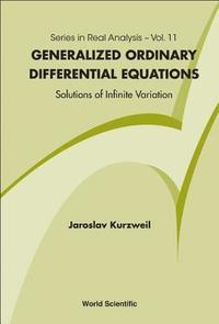 bokomslag Generalized Ordinary Differential Equations: Not Absolutely Continuous Solutions