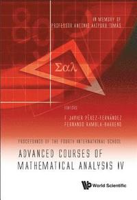 bokomslag Advanced Courses Of Mathematical Analysis Iv - Proceedings Of The Fourth International School -- In Memory Of Professor Antonio Aizpuru Tomas