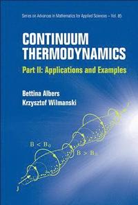 bokomslag Continuum Thermodynamics - Part Ii: Applications And Examples